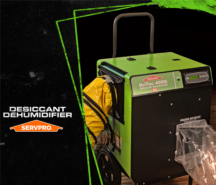 Image of SERVPRO desiccant dehumidifier equipment