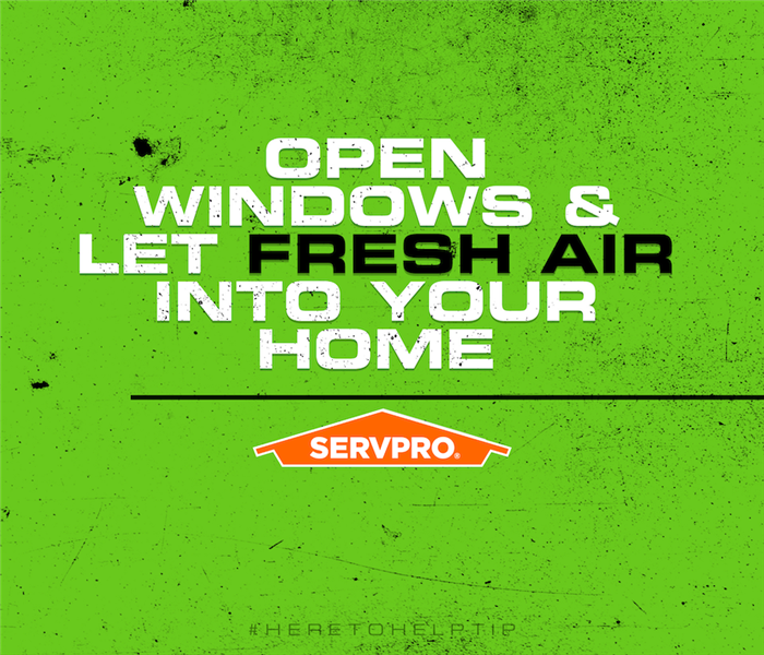 quote on a green background with a SERVPRO logo